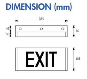 Samcom - ELS 115M-LED-SMT - Exit Light (Box type, Surface mount)2