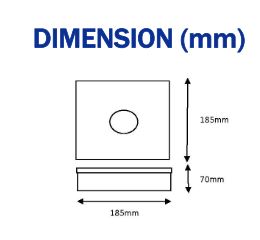 Samcom - EHS 109-LED-SQ - Emergency Downlights (Surface mount)3