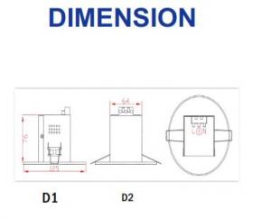 Samcom - EHL 101M-LED - Emergency Downlights (Recess mount)3